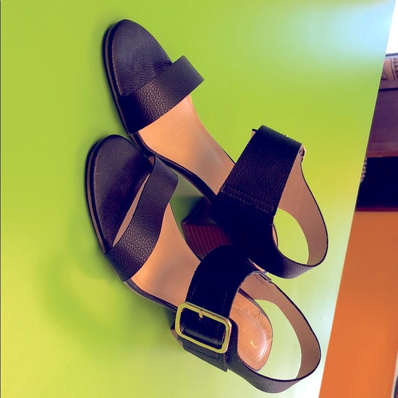 black colour sandals